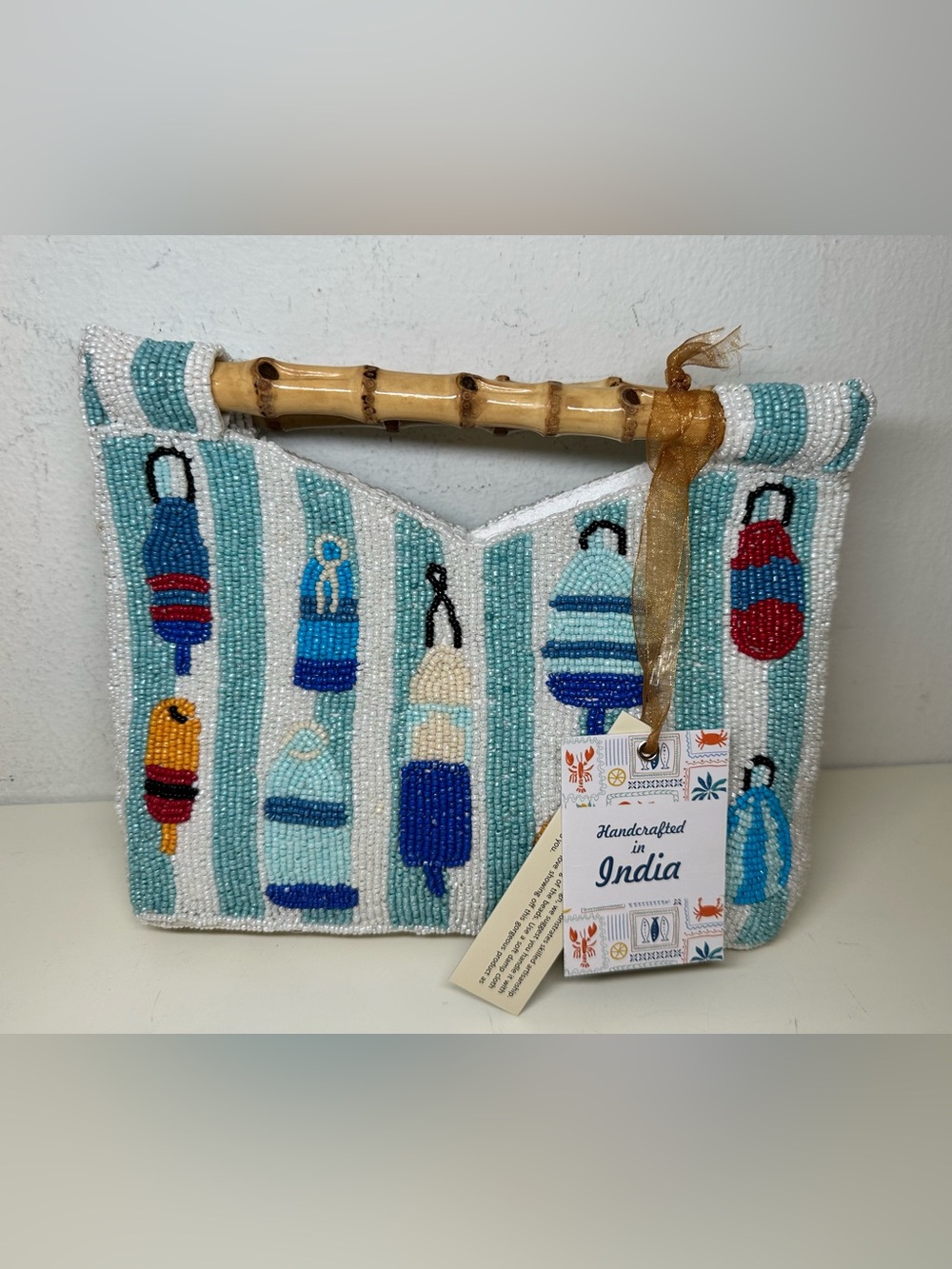 Handcrafted Beaded Women’s Clutch Bag